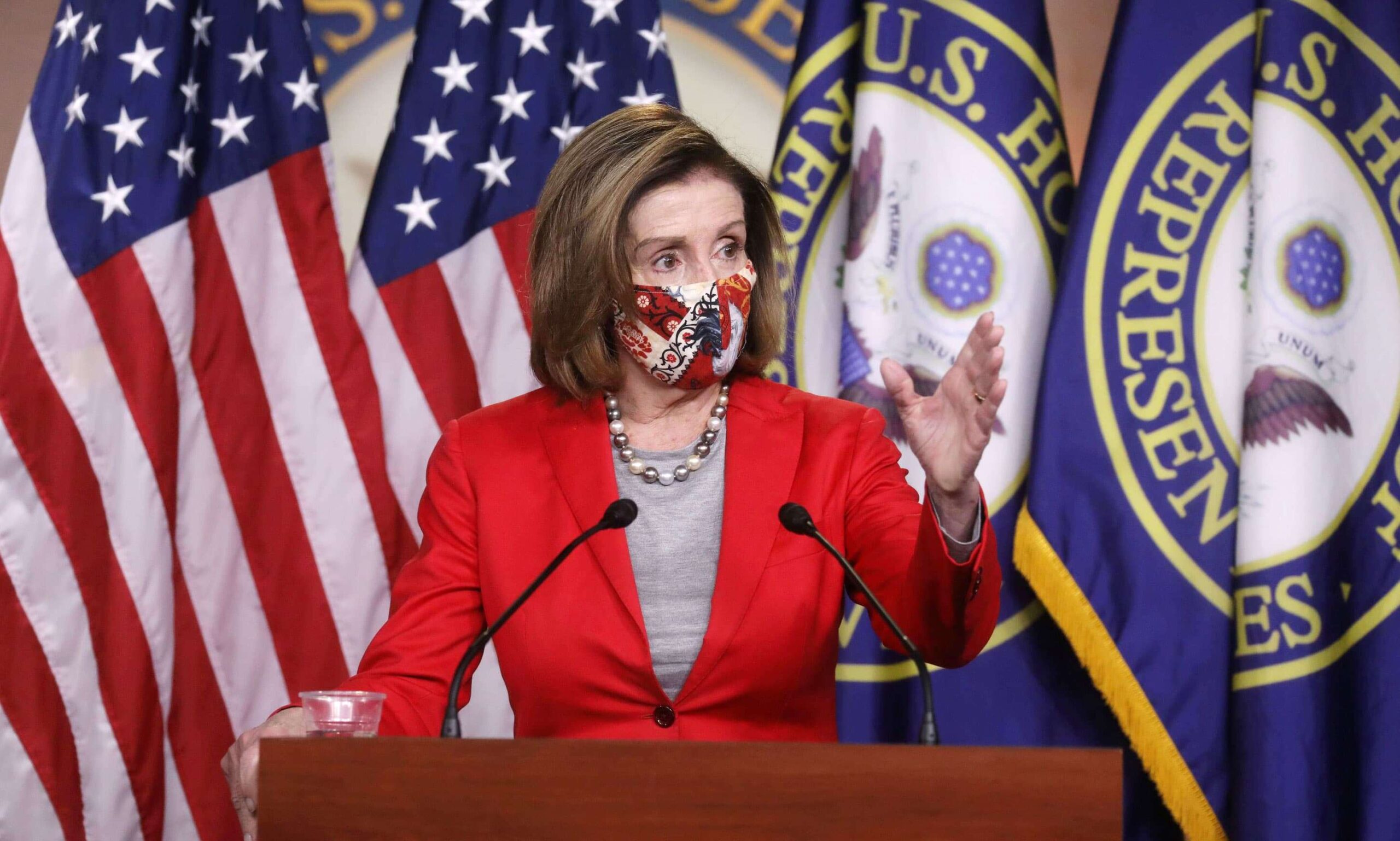 Nancy Pelosi was on Sunday re-elected Speaker of the United States House of Representatives. 80-year-old Pelosi got 216 votes, while Kevin McCarthy of California received 209.