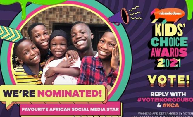 Nickelodeon Nominates Ikorodu Bois For 2021 Kids Choice Awards