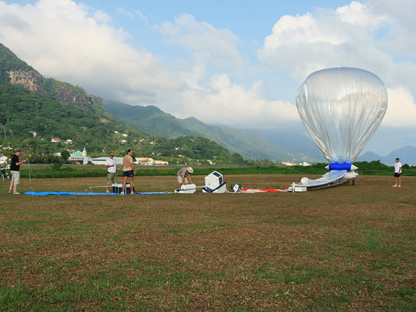 20 large weather balloons being launched from Seychelles to study water vapour levels