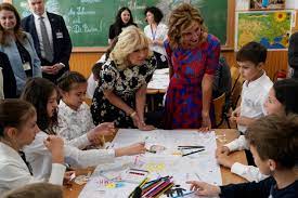 US First lady, Jill Biden visits Ukraine refugees in Romania