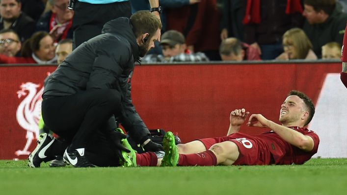 Diogo Jota is one of many Liverpool injury absentees