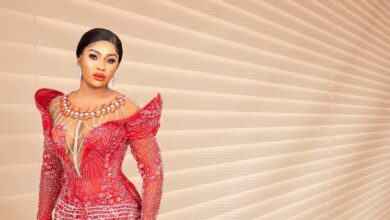 ICYMI: Check Out Olivia Chioma Okoro’s Bold Red Look for The #BBTitans Opening Night