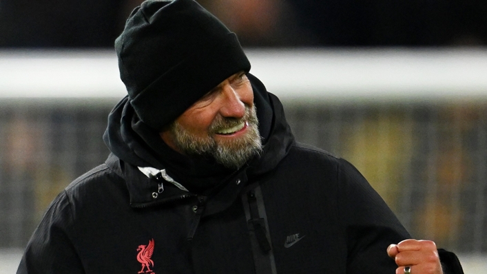 Jurgen Klopp was pleased with the passion Liverpool showed at Wolves