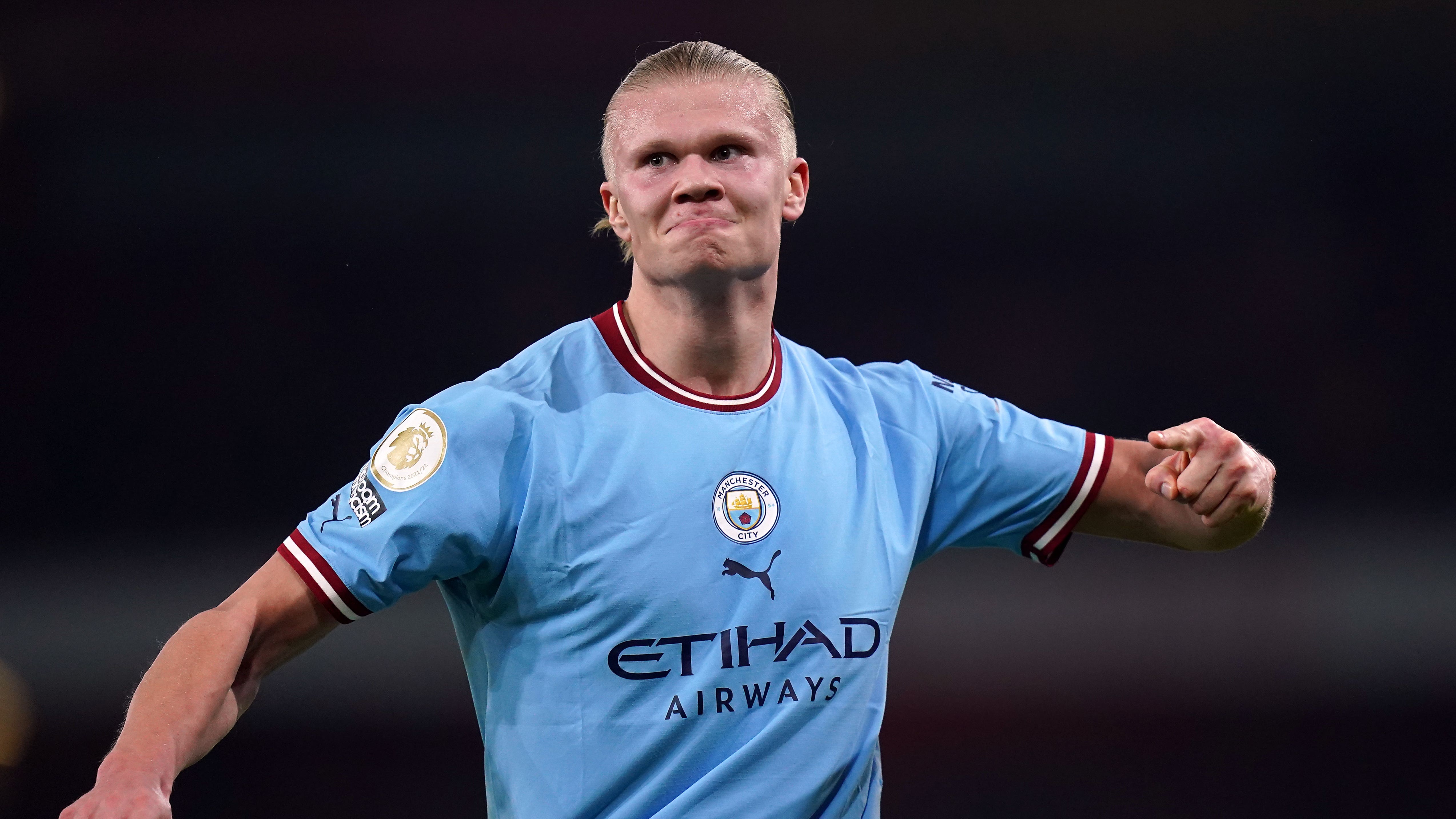 Erling Haaland wrapped up a fine win for Manchester City at the Emirates Stadium (Adam Davy/PA)