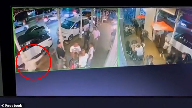 Harrowing footage showed the moment an assassin approached AKA and fired at point blank range before fleeing the scene