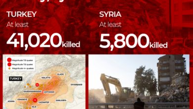 New earthquake hits Turkey and Syria killing at least three