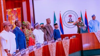 INEC Chairman Briefs Council As Buhari Presides Over FEC