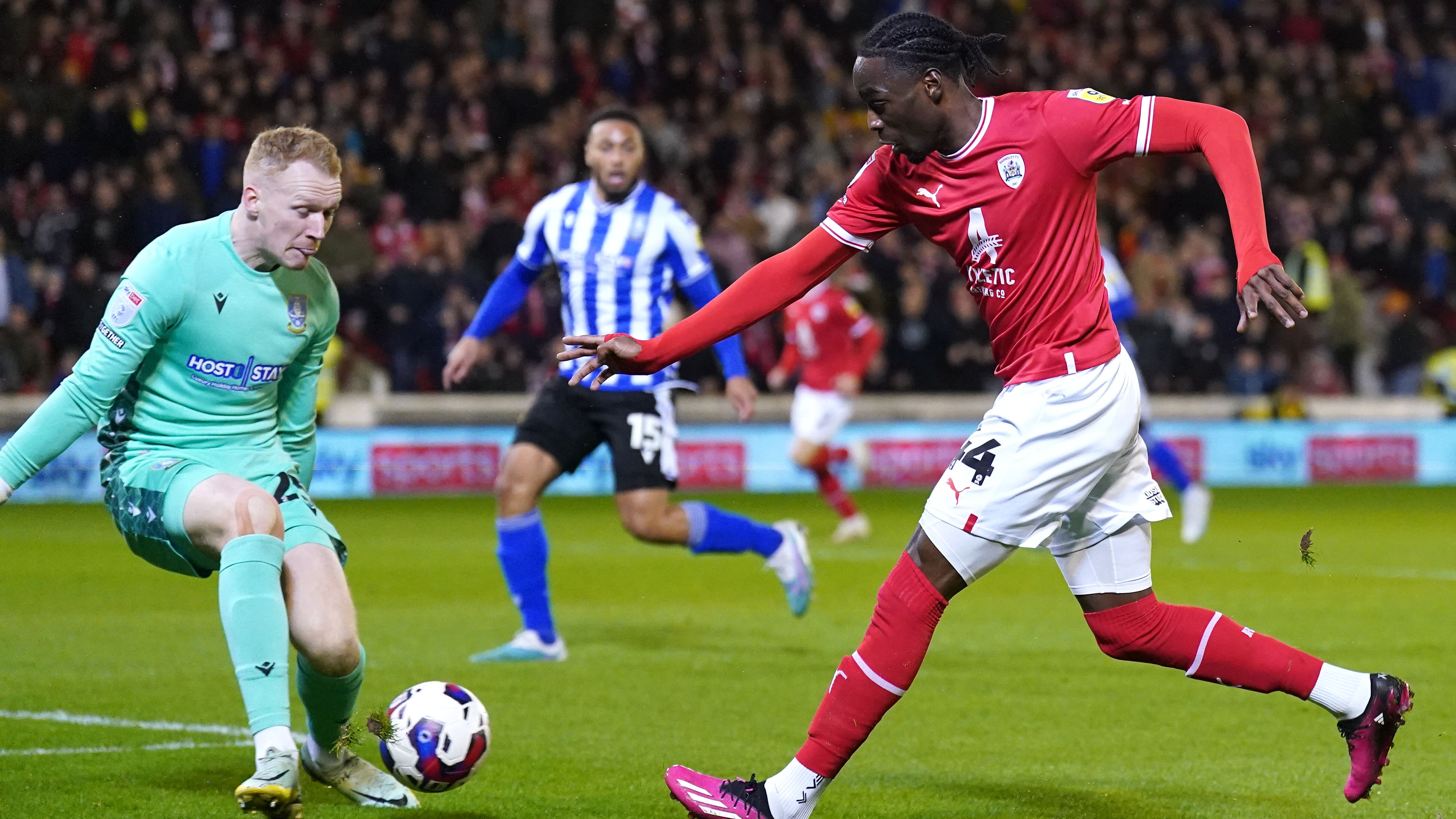 Devante Cole (right) opened the scoring for Barnsley (Tim Goode/PA)