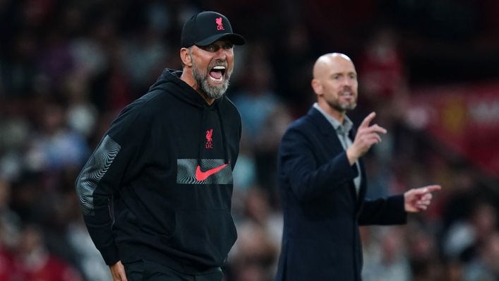 Jurgen Klopp and Erik ten Hag go head-to-head at Anfield on Sunday