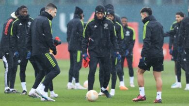 Martial resumes training but unavailable for United's clash with Betis