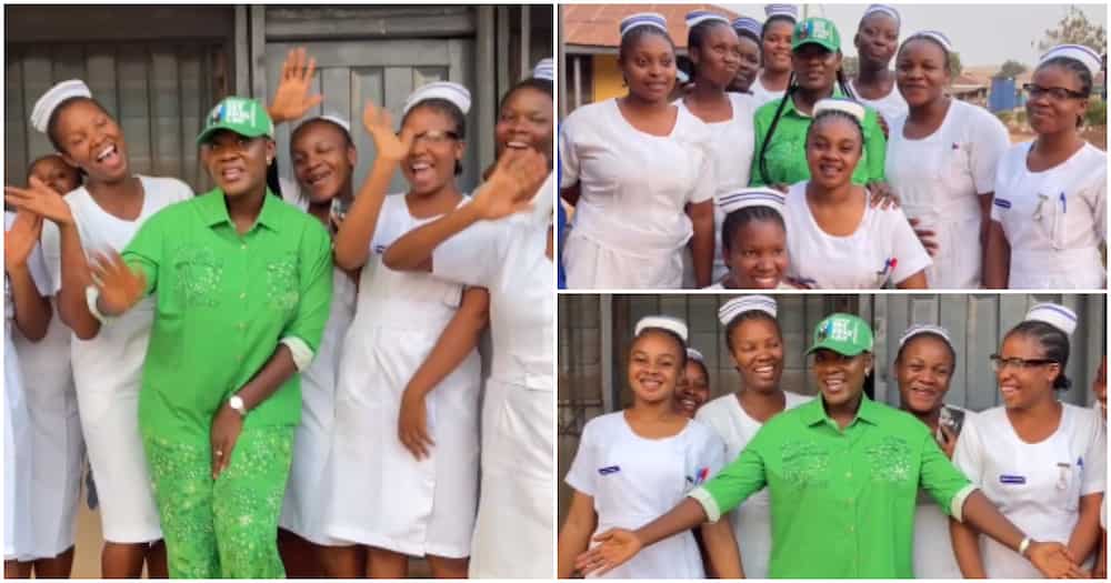 Mercy Johnson celebrates IWD with nurses