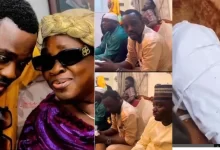 Moment Fuji star Pasuma breaks into tears following the death of his mother, laid his mom to rest in Lagos [Video]