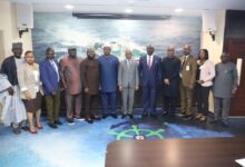 Gen. Ndiomu Visits NIMASA DG, Seeks Opportunities For Youths In Maritime Industry