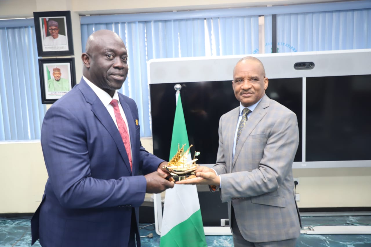 Gen. Ndiomu Visits NIMASA DG, Seeks Opportunities For Youths In Maritime Industry