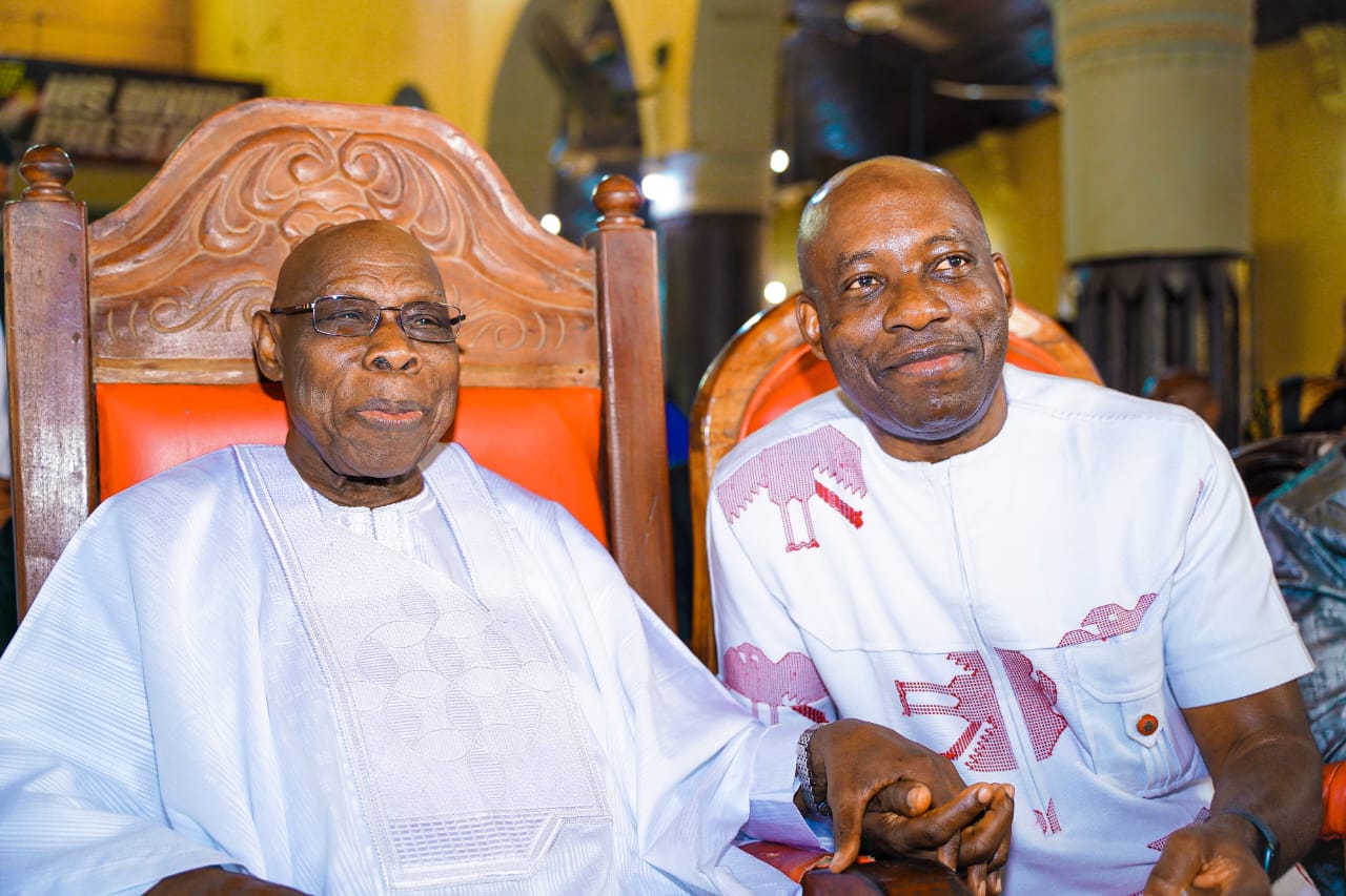 SOLUDO COMMISERATES WITH FORMER MINISTER OF AVIATION, OSITA CHIDOKA ON THE DEMISE OF HIS MOTHER