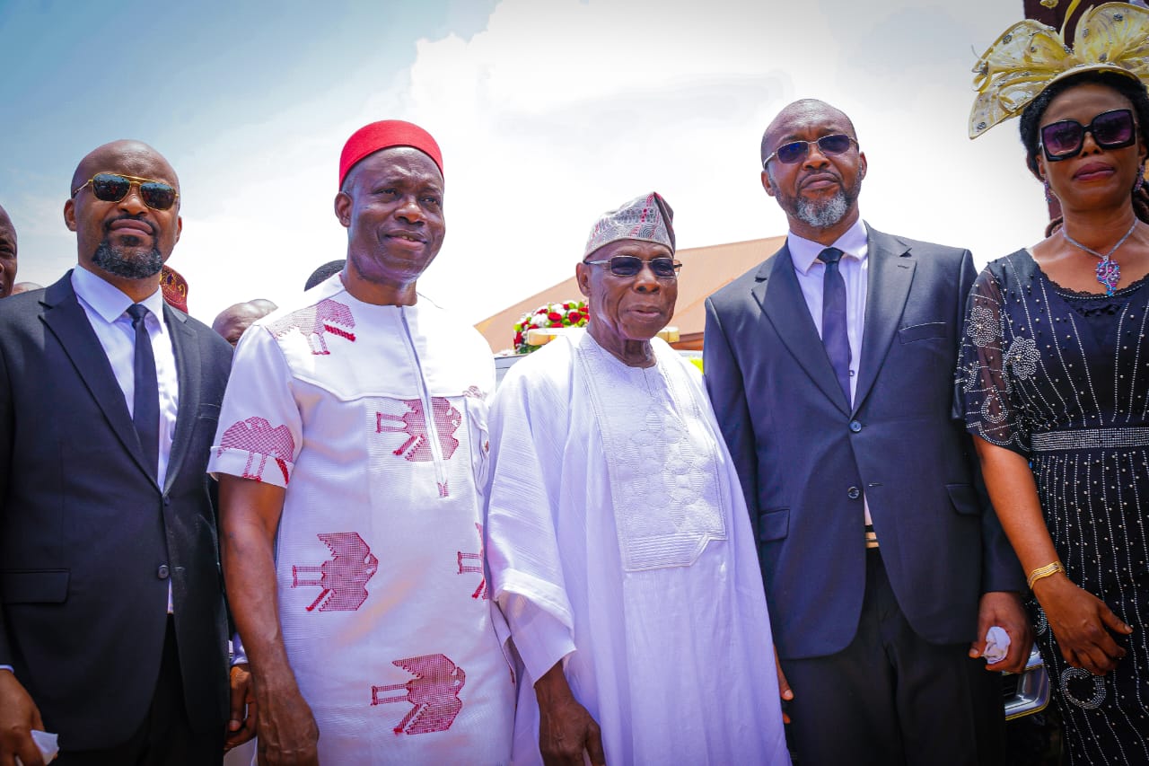 SOLUDO COMMISERATES WITH FORMER MINISTER OF AVIATION, OSITA CHIDOKA ON THE DEMISE OF HIS MOTHER