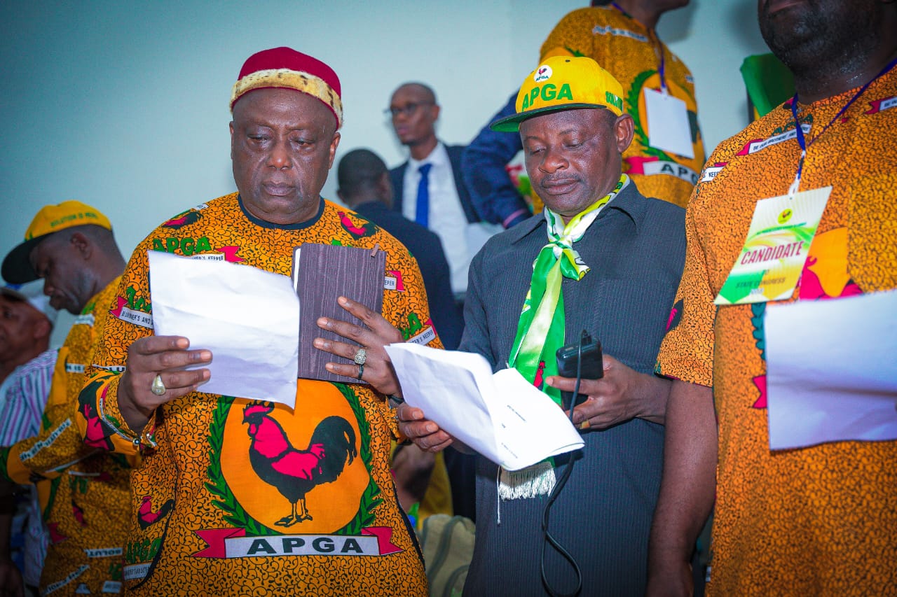 APGA HOLDS STATE CONGRESS IN ANAMBRA AS BARR. OBIOKOYE EMERGES STATE CHAIRMAN By Christian ABURIME Barrister Ifeatu Obiokoye has emerged as the Anambra State Chairman of the All Progressives Grand Alliance, APGA. Barrister Obiokoye emerged after being unanimously elected to the position during the party's 2023 State Congress. Governor of Anambra State and National Leader of APGA, Prof. Chukwuma Charles Soludo observed the Congress for newly elected officers of the party which was held at Professor Dora Akunyili Women's Development Center, Awka. Other officers that emerged alongside Barr. Obiokoye include; State Deputy Chairman - Mr. Paul Uzor, State Vice Chairman South - Surplus Ezewuzie, State Vice Chairman North - Odinaka Azubuike Ozoechina, State Vice Chairman Central - Chief Nduka Ubi Okoye, State Secretary - Levi Obiadu, Asst. State Secretary - Ekene Nnadinma, State Treasurer - Mrs Veronica Uche Nweke, State Asst. Treasurer - Mr Uche Maduekwe, State Financial Secretary - Josephson Okezie, Asst. Financial Secretary - Nnamdi Ifejika, Publicity Secretary - Mofunanya Ikechukwu Peter and Asst. Publicity Secretary - Nze Ikechukwu Okoye. Others are; Legal Adviser - Barr. Innocent Izuchukwu Okafor, Asst. Legal Adviser - Barr. Victor Onwumelu, Welfare Secretary - Hon. Chikaodili Nonyelu, Asst. Welfare Secretary - Martin Otika, Organizing Secretary - Sylvanus Udezuka, Asst. Organizing Secretary - Iykon Okoli, Women Leader - Mrs Esther Onyekwesi, Asst. Women Leader - Mrs. Chinwe Umerie, Youth Leader - Tochukwu Obiadi, Asst. Youth Leader - Hon. James Anagor Chukwuemeka, Auditor - Oraegbunam Uchenna, Asst. Auditor - Barr. Chidi Anasiudu, State Empowerment & Disability - Mrs. Gloria Udevi, Asst. State Empowerment & Disability - Mrs. Amaka Okoli, Ex Officio - Kizito Onunkwo, Ex Officio - Barr. Ugo Ibeneme and Ex Officio - Osundu Ozumba. Shortly after the administration of the oath of office on the newly elected officers they all pledged to devote all of their time, skills, and resources to serving the party. Governor Soludo thanked the party's outgoing National Chairman, Chief Victor Oye, and Anambra State APGA Chairman, Sir Nobert Obi, for steering the party safely to its present height as the third largest party in the country He emphasized that no faction exists in the party and that APGA has remained strong under their leadership, pointing out their unwavering commitment to the party has tremendously help to position it as a force to reckon with in the country "Some of you have paid your dues to APGA, the first party with progressives in its name, which will lead Nigeria to the promised land. "We are inviting other progressives to join the grand alliance because true leadership requires all progressives to work together. "Those who left are now in transit. We'll open our hands wide to welcome them back to the party when the wind blows. "You will go into the political wilderness if you leave APGA the way some people did," Governor Soludo advised. "All progressives call APGA home." I congratulate all 326 wards represented here today, as well as all statutory members, on the successful ward and LGA congresses. They were democratic, and the people's voice was heard. "I congratulate you all on being successful delegates from each ward and unanimously choosing the personality to lead you." "On Wednesday next week, the national convention will hold and a new leadership will be elected. "We will be eternally grateful to everyone who has served and remained faithful to this party," he said. "Some call APGA a spirit, while others call it a movement." We refer to it as a progressive movement. "I commend all aspirants who ran and did not win but remained true to the ideals of the party. APGA is Anambra, and Anambra is APGA. "Anambra will continue to grow from strength to strength under APGA!" "I also want to congratulate you all on your tremendous success in the recent election, particularly in the Anambra House of Assembly." There was a huge wind that blew, but APGA remains firm," the Governor stated. In his vote of thanks, the newly elected State Chairman of the party, Barr. Obiokoye pledged his commitment to discharge his duties effectively and ensure the party remains in harmony, growing from strength to strength. The state congress was observed and witnessed by officials from the Independent National Electoral Commission, INEC (EPM). The officials were lef by the HOD EPM Mr Emmanuel Isong, Nkiru Gibson, Ajunwa Kingsley and Nonso Okolo Anambra State Deputy Governor, Dr. Onyekachukwu Ibezim, Speaker, Anambra State House of Assembly, Rt. Hon. Uchenna Okafor, Deputy Speaker Anambra State House of Assembly, Dr. Paschal Agbodike, Chief of Staff to the Governor, Mr. Ernest Ezeajughi, Head of Service, Barr. Theodora Igwegbe, APGA State Working Committee, Members of APGA Board of Trustees, State APGA State Caucus, APGA Delegates, INEC officials, among others attended the Congress.