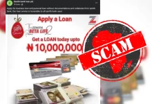 Nigerians, Beware of Facebook Account Impersonating Zenith Bank and Offering Fake Loans