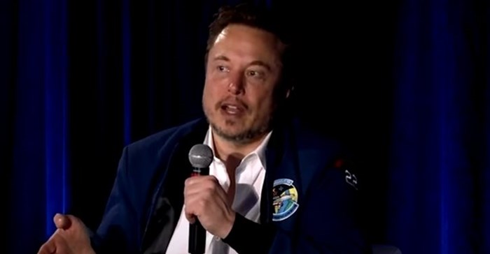 Elon Musk in conversation with Israel's PM. Source: Screenshot.