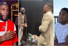 Burna Boy, Anthony Joshua Link Up At Milan Fashion Week