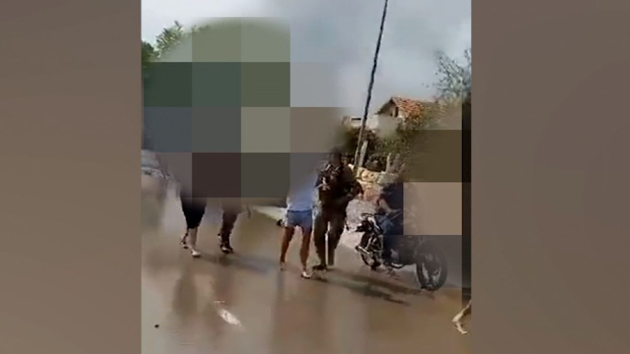Video geolocated by CNN showed five civilians taken captive by Hamas in Be'eri near the Gaza border.