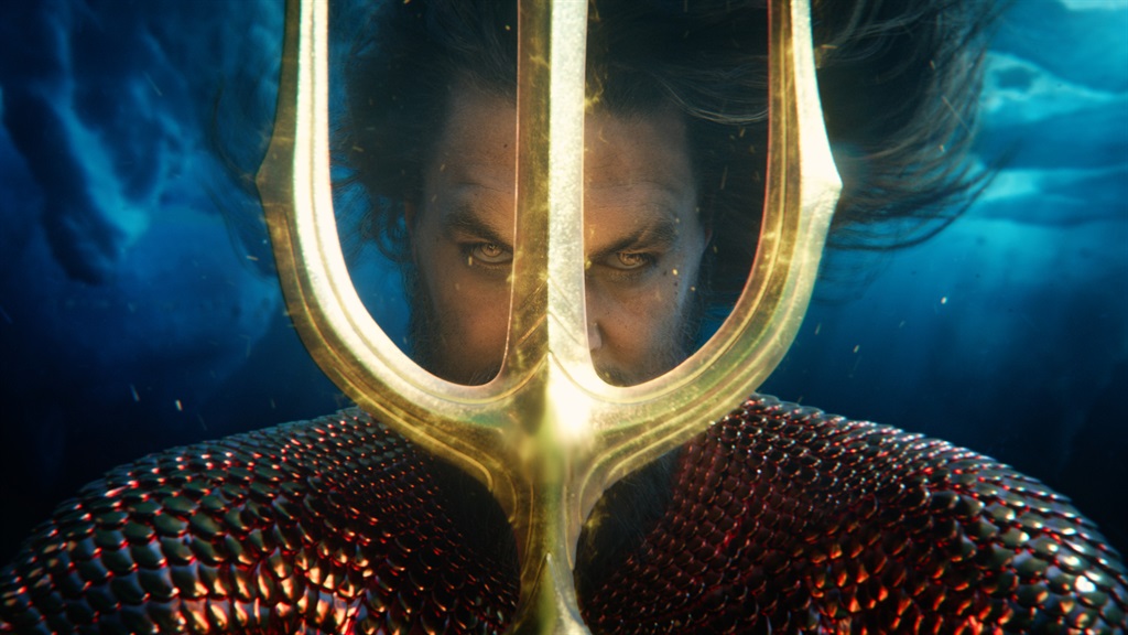 Jason Momoa in Aquaman and the Lost Kingdom. 