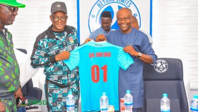 Sports Minister Visits Remo Stars HQ, Says Ministry Will Support Private Investment in Sports