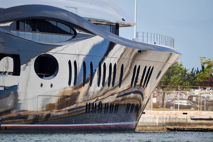 The multimillion-dollar vessel also came with a $30 companion ship, as is standard with mega-yachts of this capacity