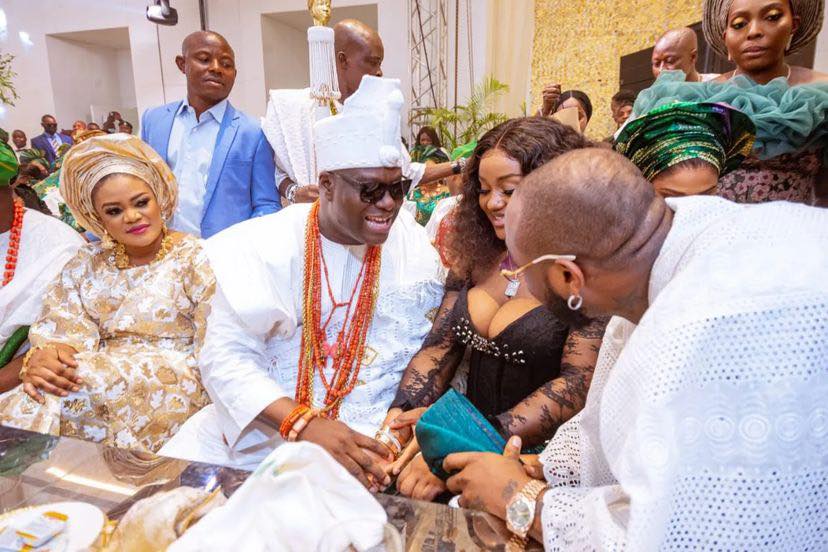 #CHIVIDO2024: Moment Ooni Of Ife Arrives Davido And Chioma's Wedding - [VIDEO]