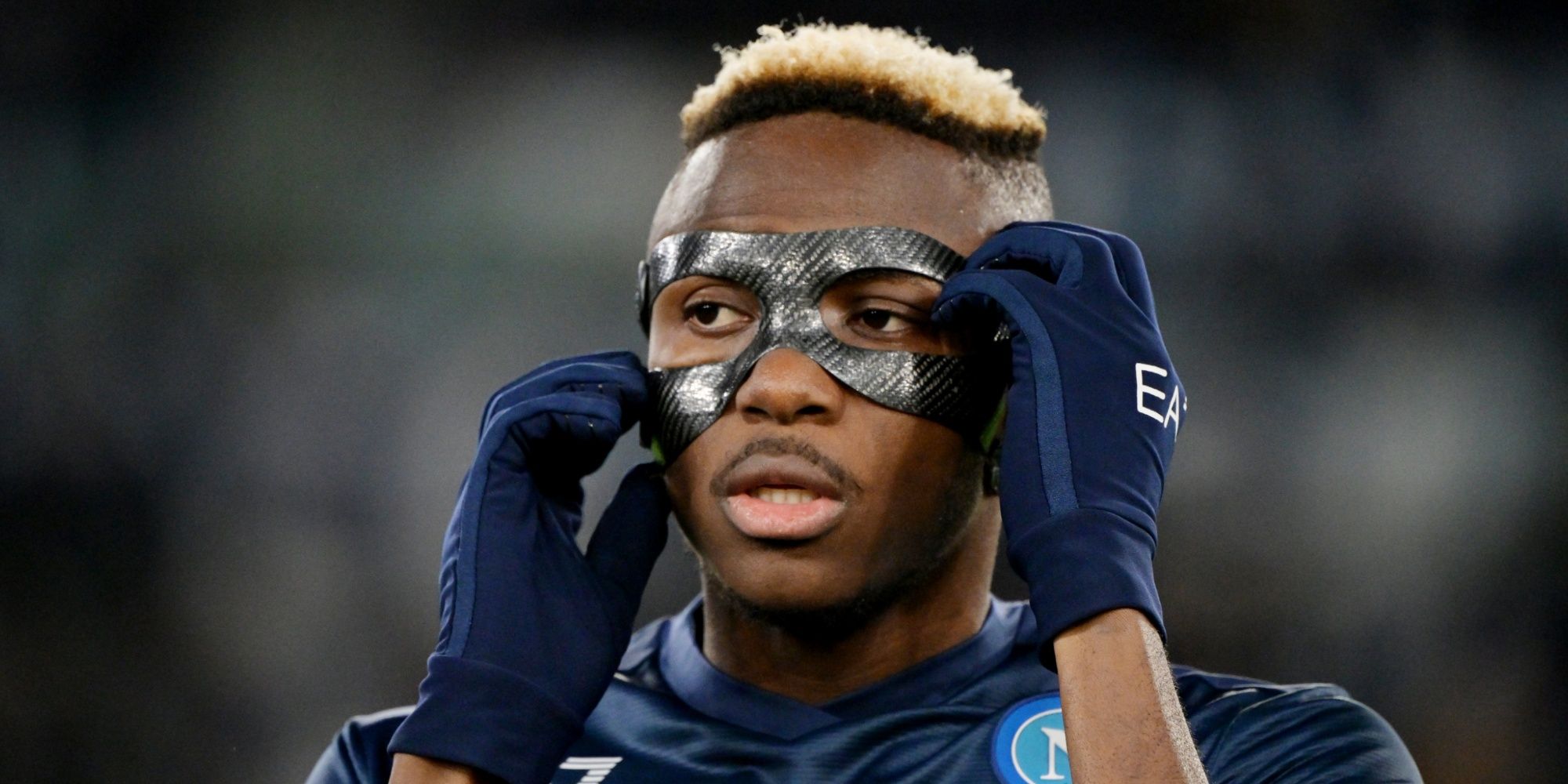 A masked Victor Osimhen