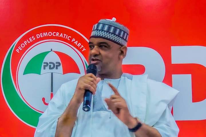 Acting National Chairman Umar Damagun PHOTO CREDIT; @adewaleola765 X. https://twitter.com/adewaleola765/status/1780256951152038000/photo/1