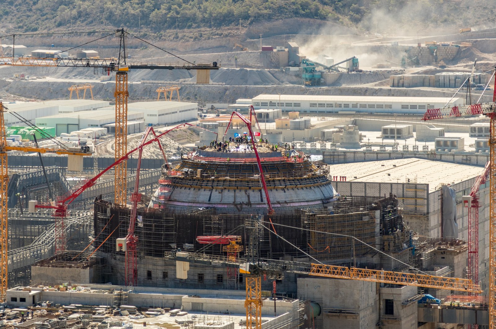 A general view of the construction site of Türkiye's first nuclear power plant in the southern province of Mersin, Türkiye, Nov. 11, 2024. (AA Photo)