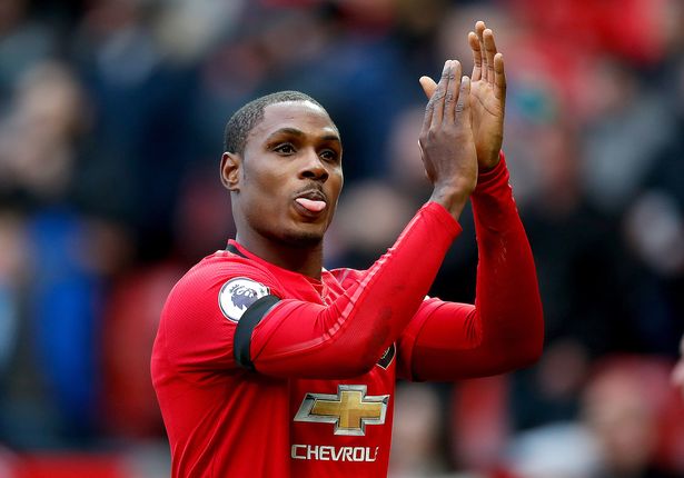 Odion Ighalo in his shortlived spell at Manchester United
