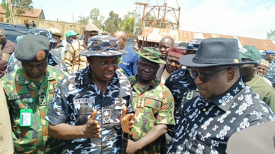 police at the scene of the incident