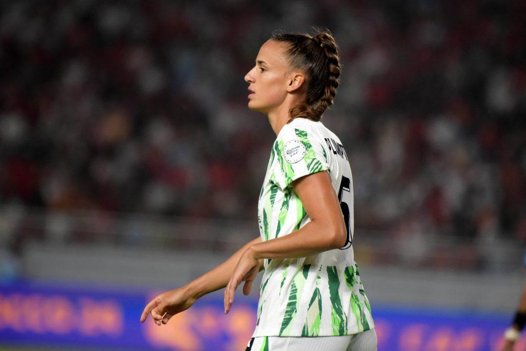 Ashleigh Plumptre during the 2025 WAFCON Finals match between Morocco and Nigeria at Stade Olympique de Rabat