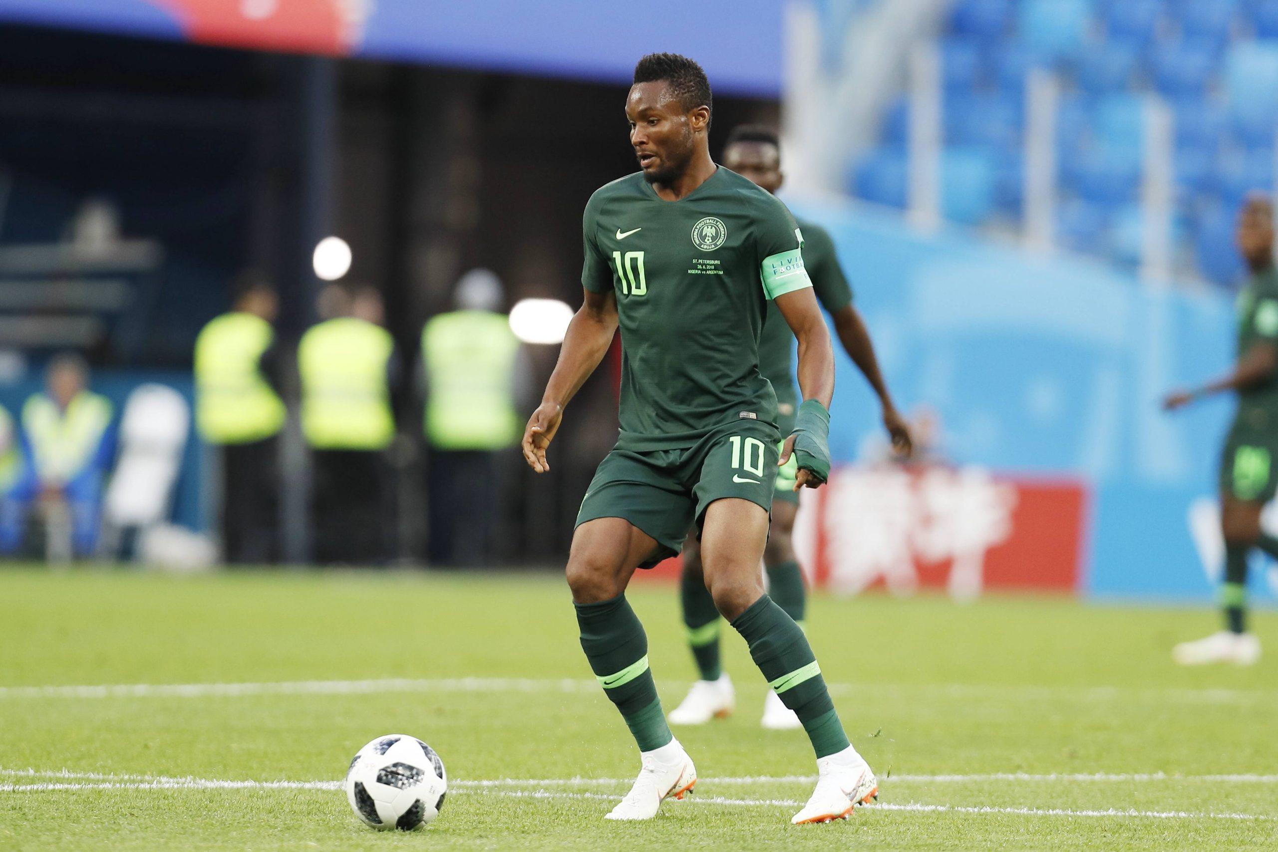 John Obi Mikel in action for Nigeria