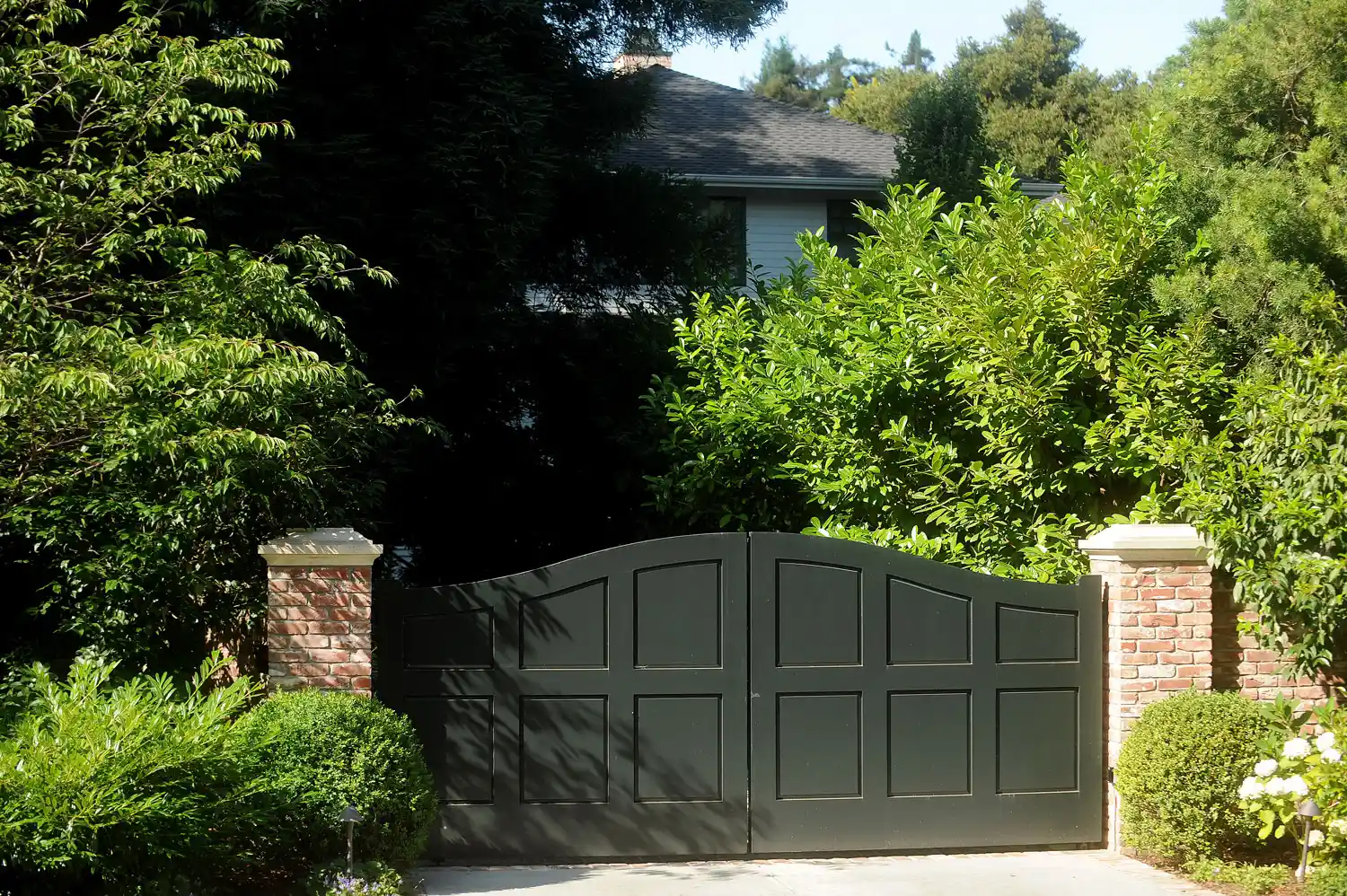Vegetation covers the front of Facebook Inc.'s Chief Executive Officer Mark Zuckerberg's house in Palo Alto, California