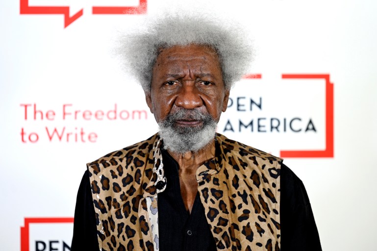 Wole Soyinka at a PEN America event
