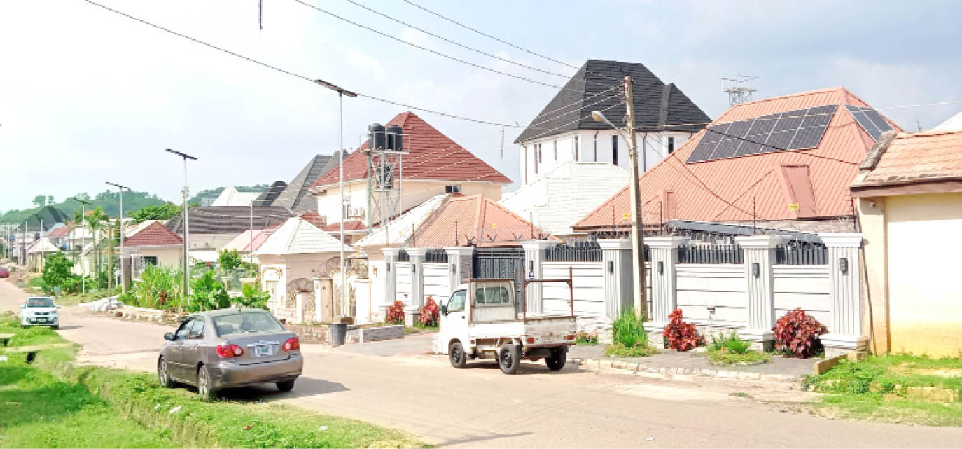 Buildings at Zone C Apo resettlement in the Federal Capital Territory Abuja