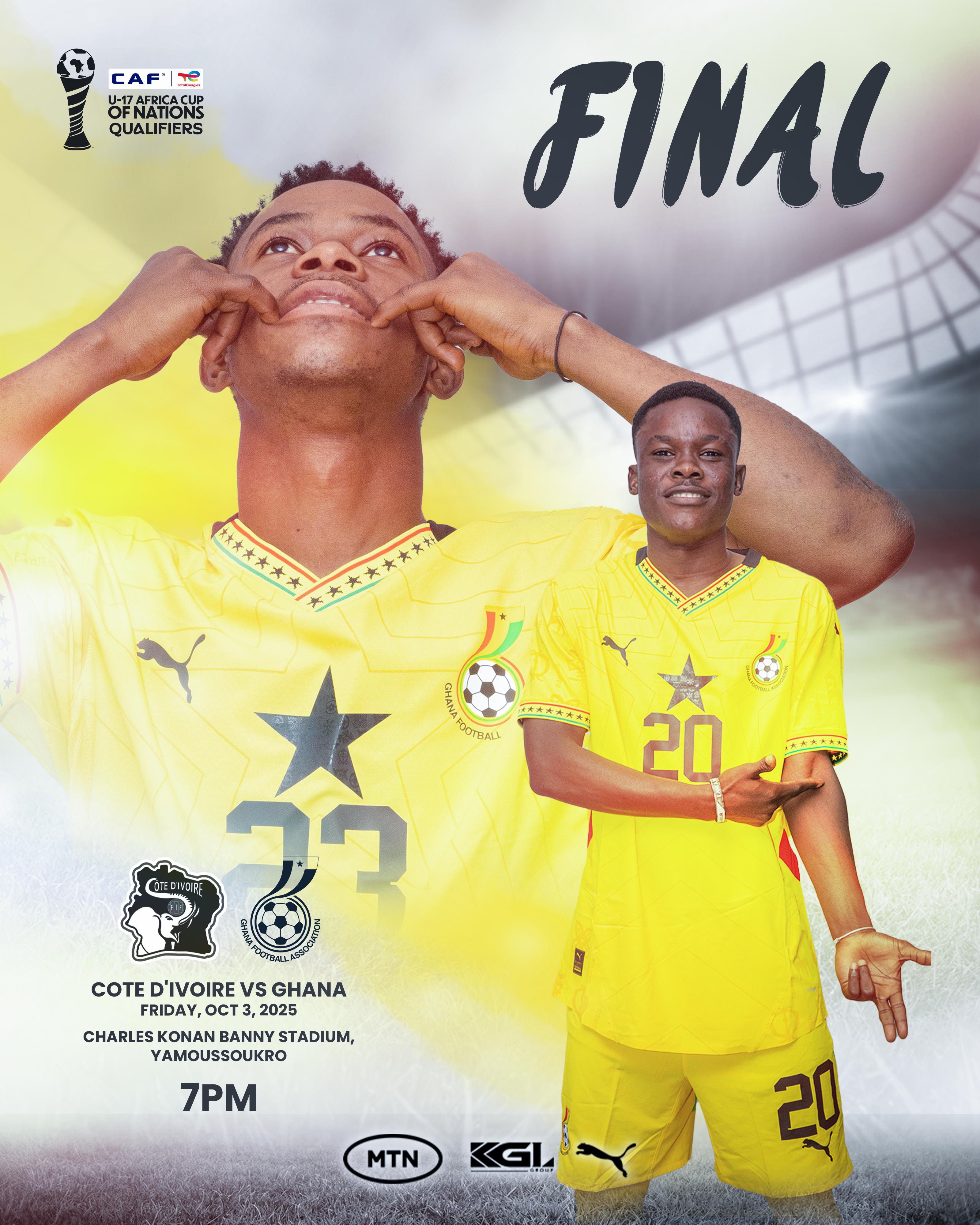 Black Starlets Set for Epic Final with Hosts Ivory Coast in WAFU B U17 Boys Championship