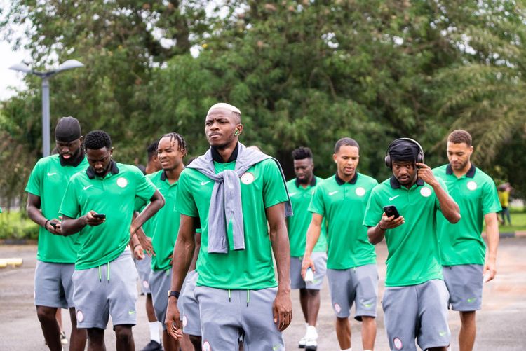 WATCH: Chelle welcomes Galatasaray, Fulham, Palace, Brentford stars to Super Eagles camp in South Africa