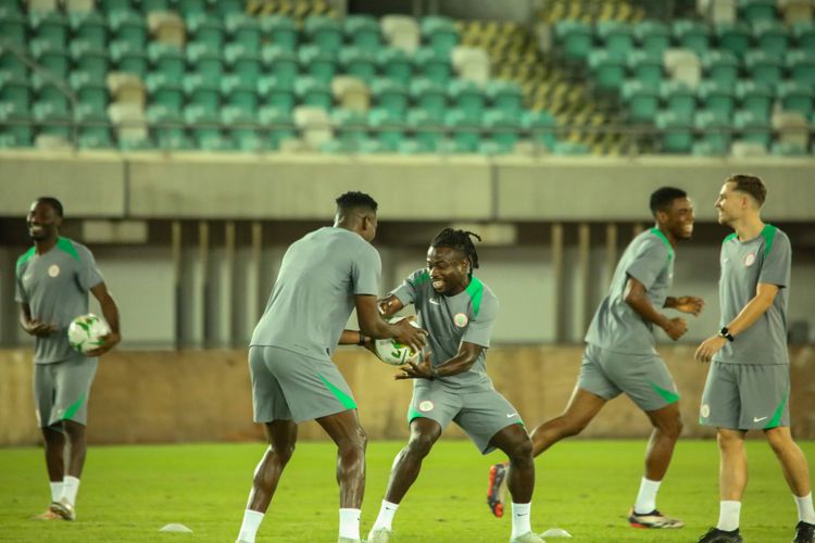 Super Eagles in training