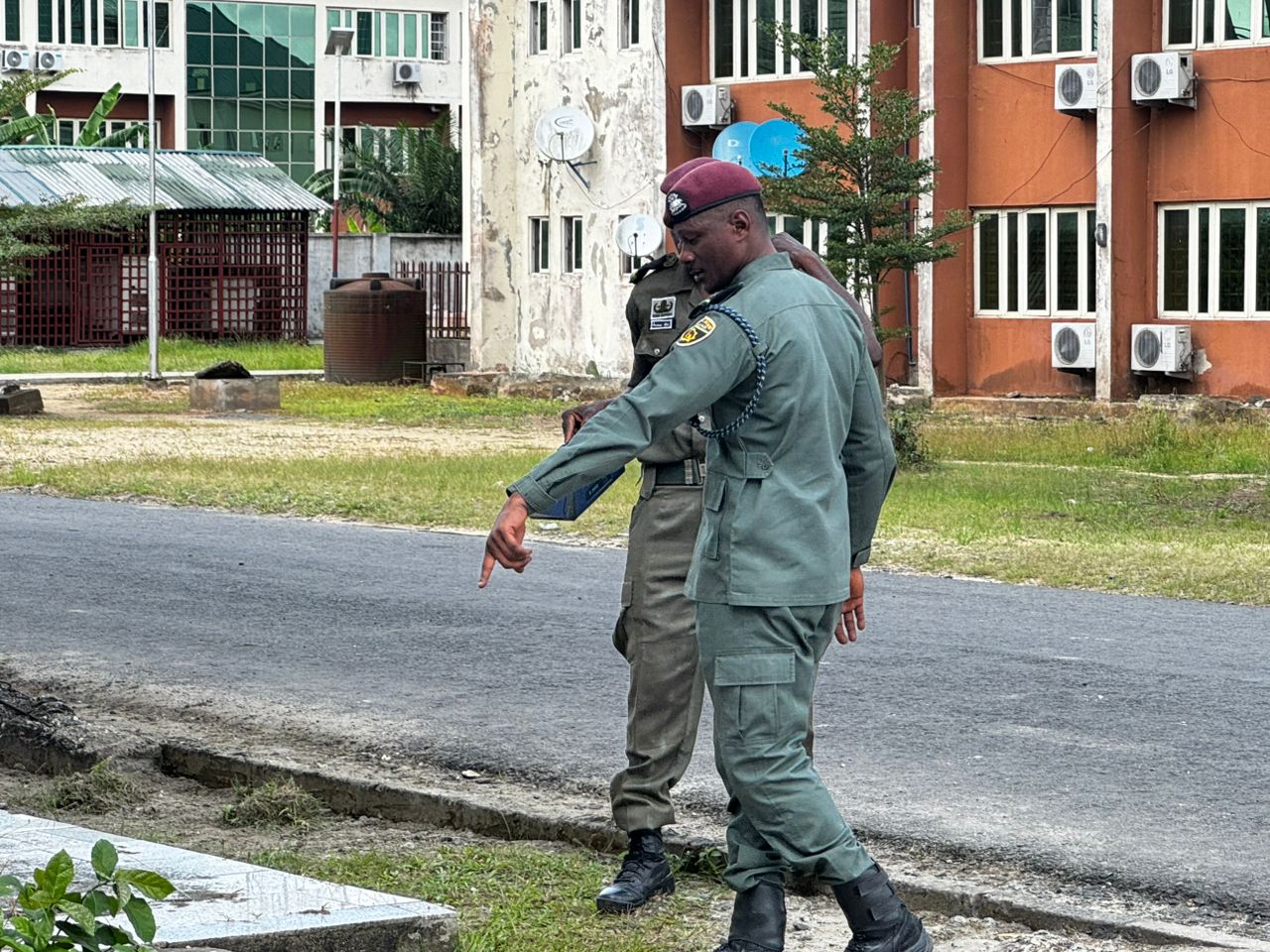 Daily Trust- Bomb Scare at Bayelsa Secretariat