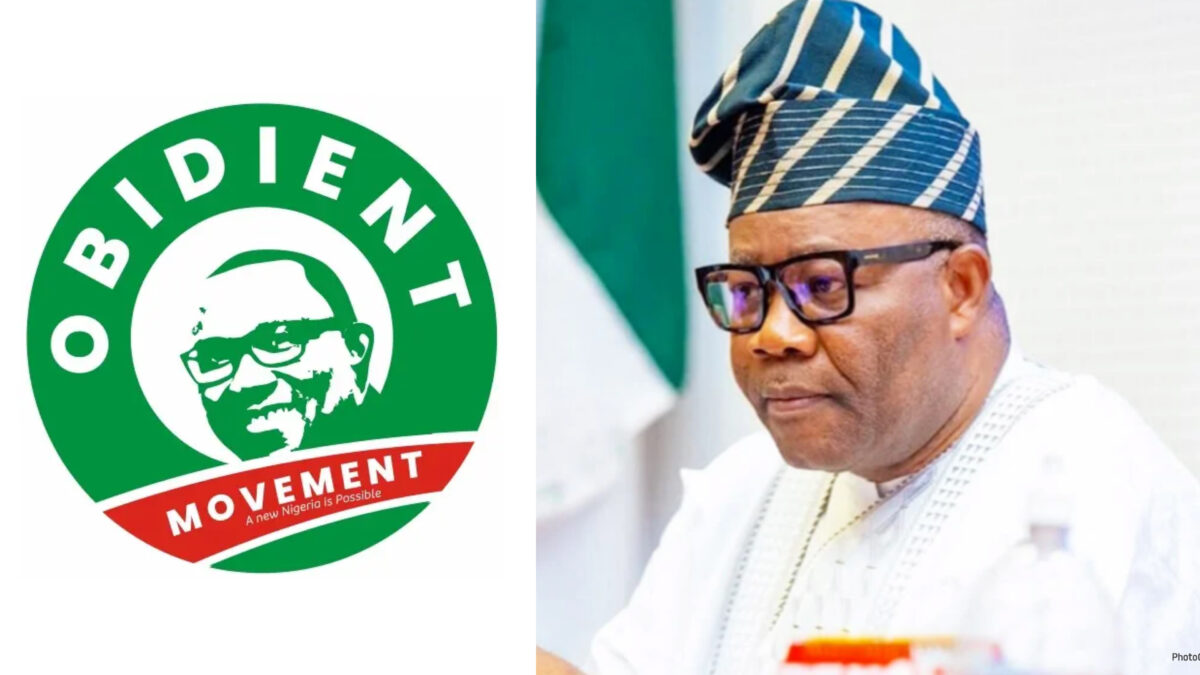 Obidiient Movement logo and Akpabio