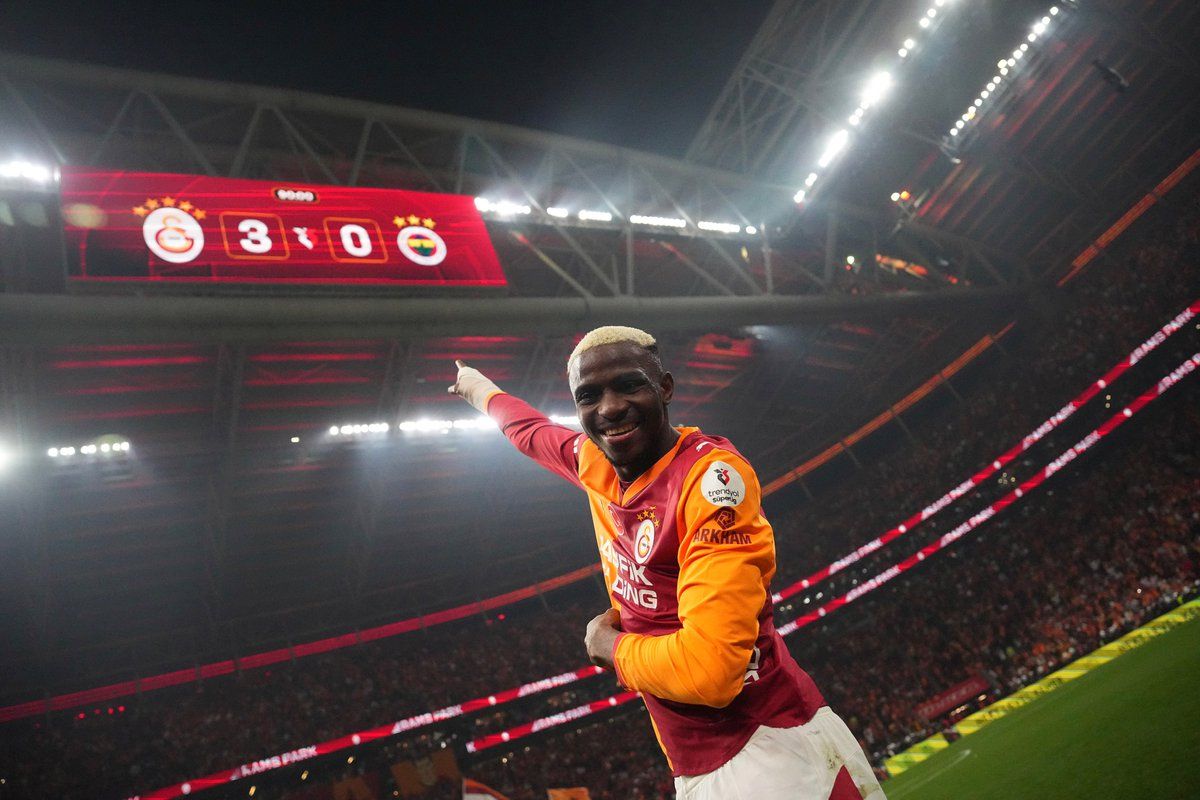 Victor Osimhen after Galatasaray beat Fenerbahce 3-0
