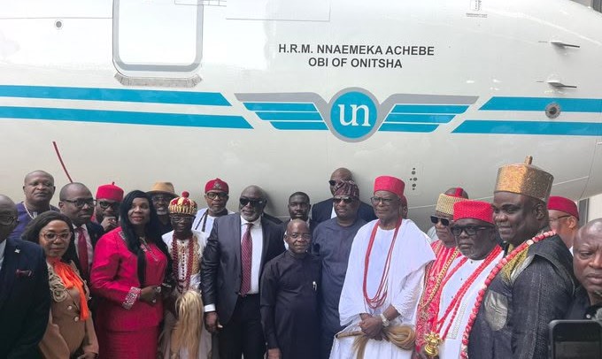 Pictures from the unveiling of the two newly acquired Boeing 737-800 Next Generation aircrafts of the United Nigeria airlines in Abuja.