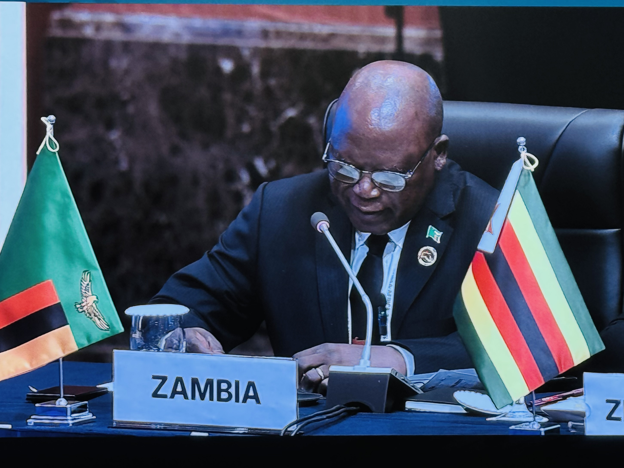Siazongo Siakalenge, Zambia’s deputy secretary to the cabinet for finance and economic development, speaks in an interview with The Korea Herald in Seoul on Monday. (Sanjay Kumar/The Korea Herald)