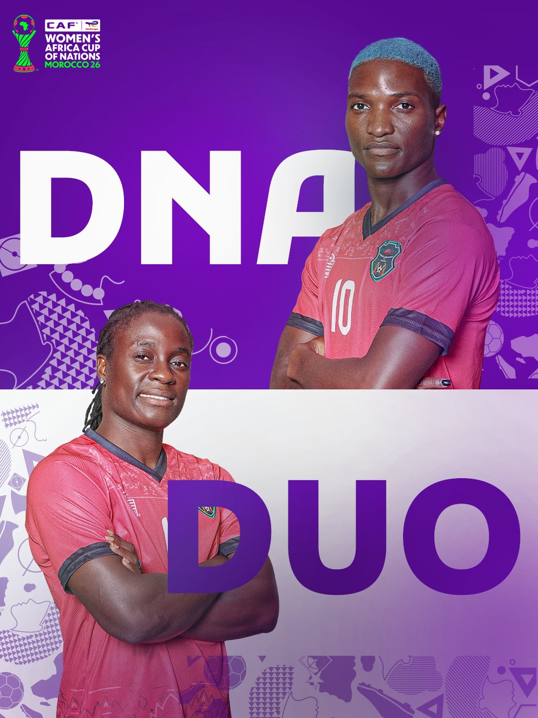 Temwa and Tabitha Chawinga (PHOTO CREDIT: CAF Women's Football X Page)