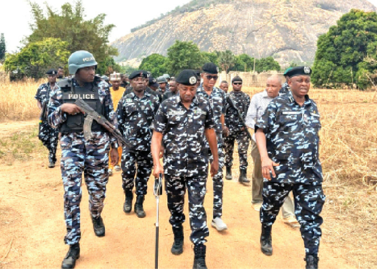 Before The State Police Bill Becomes Law 1 The deputy inspector-general of police (Operations), DIG Shehu Umar Nadada(middle), leading an operations team to secure the release of the abducted victims of the recent church attack in Ariko Village near Gurara Dam, Kaduna State, yesterday. The team will collaborate with the Nigerian Army and the Department of State Services (DSS). PHOTO: FORCE HEADQUARTERS