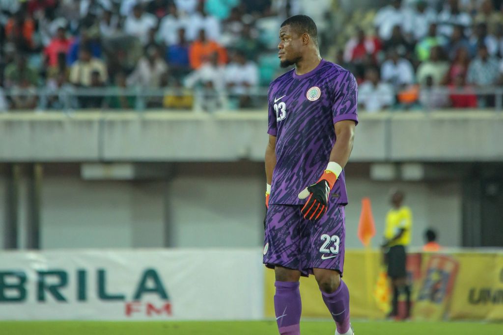 Stanley Nwabali in the Super Eagles